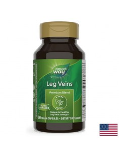 Разширени вени и нарушено кръвообращение - Leg Veins - Премиум формула с билки и витамин С, 60 капсули
