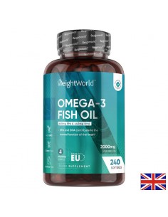 Омега-3 EPA – 660 mg / DHA – 440 mg - Рибено масло за сърцето, мозъка и зрението, 240 софтгел капсули за 4 месеца прием - Грижа за очи и зрение