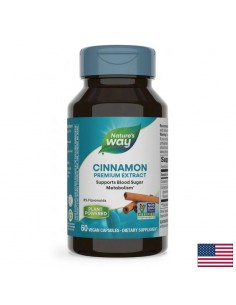 Канела - премиум екстракт - Висока кръвна захар и диабет, 500 mg, 60 капсули