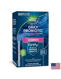 Пробиотик + пребиотици за жени – високо дозирани - Fortify Women‘s Probiotic, 50 млрд. активни пробиотици, 30 капсули - Пробиотици и пребиотици