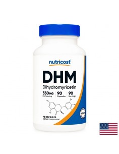 За черния дроб при повишен прием на алкохол - Дихидромирицетин DHM, 350 mg х 90 капсули - Кръвоносни съдове