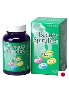 Японска спирулина + млечно-кисели бактерии и магнезий - Beauty Spirulina, 550 таблетки - Магнезий