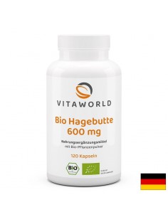 Имунитет и кръвоносна система - Шипка (плод), БИО, 600 mg x 120 капсули - Витамин C