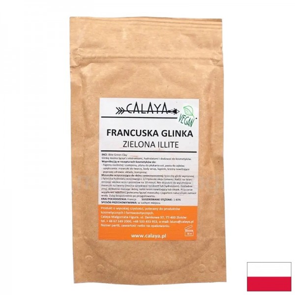 Френска зелена глина Илит, 100 g
