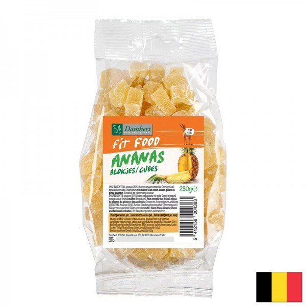 Сушен ананас на кубчета, 250 g