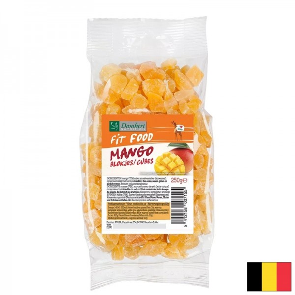 Сушен плод от манго на кубчета, 250 g