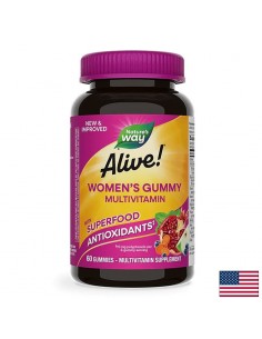 Мултивитамини за жени Алайв - Alive! Women’s Gummy Multivitamin, 60 желирани таблетки - Мултивитамини