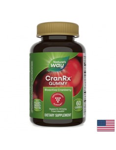CranRx® – при упорити уроинфекции - Биоактивна червена боровинка (концентрат) & Д-маноза, 60 желирани таблетки - Червена боровинка