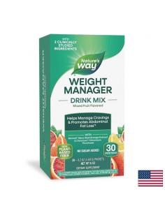 Формула за контрол на апетита, теглото и коремните мазнини - Weight Manager - 30 сашета с плодов вкус - Витамин B
