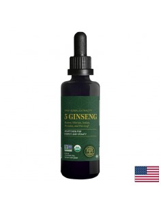 5 Ginseng Raw Herbal Extract™ – Енергия, издръжливост и жизнен тонус с 5 вида женшен, 59.2 ml капки - Ашваганда