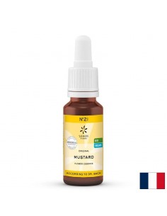 Цветна есенция Синап (Mustard) N°21 – Светлина и яснота при внезапна тъга, 20 ml капки - Вегетарианци/Вегани