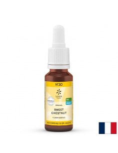 Цветна есенция Ядлив кестен (Sweet Chestnut) N°30 – Надежда и вътрешна опора при дълбока душевна криза, 20 ml капки - Вегетарианци/Вегани