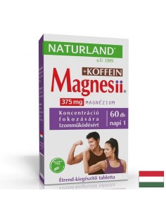 Магнезий 187.5 mg + Кофеин 50 mg – Енергия и мускулен тонус, 60 таблетки