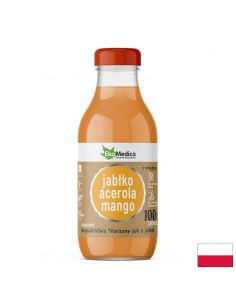 Ябълка + Ацерола + Манго – Силен имунитет и тонус, сок 300 ml - Витамин C
