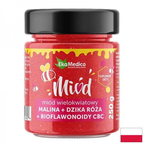 Пчелен мед с малина, шипка и...
