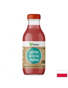 Ябълка + Вишна + Маточина – Срещу стрес и отпадналост, сок 300 ml - Витамин C