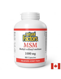 МСМ – За гъвкави и подвижни стави, 1000 mg, 180 капсули - Кости и стави