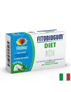 Гарциния 80 mg + Грифония 120 mg – Дъвки за контрол на глада и емоционалното похапване, Fitobiogum® Diet, 24 броя
