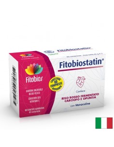 Червен ориз 199 mg + Артишок 300 mg – Контрол на холестерола и липиден баланс, Fitobiostatin®, 60 таблетки