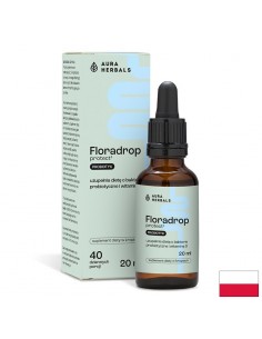 Пробиотик 1.33 млрд. CFU + Витамин D3 33.3 µg – Имунна защита и чревен комфорт Floradrop, капки, 20 ml - Витамин D