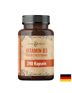 Витамин B3 – Енергия, метаболизъм и здрава кожа, 500 mg, 240 капсули - Витамин B