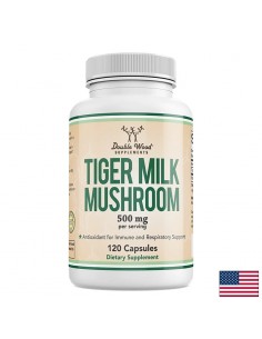Тигрова млечна гъба – Дихателна система и имунна подкрепа, 500 mg, 120 капсули