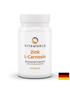 Цинк (бисглицинат) 15 mg + L-Карнозин 300 mg – За имунитет и клетъчна защита, 120 капсули - Антиоксиданти