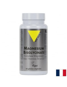 Магнезий (бисглицинат) + Витамини B6 и D3 – За мускули и кости, 60 капсули - Магнезий