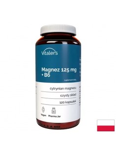 Магнезий 125 mg + Витамин B6 12.5 mg – Срещу крампи, стрес и умора, 120 капсули - Магнезий