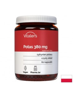 Калий – Срещу крампи, умора и високо кръвно, 380 mg, 60 капсули - Вегетарианци/Вегани