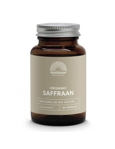 Мозъчна функция - Шафран Organic - Sunfiber, 30 mg x 60 капсули 2