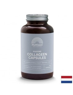 Рибен колаген (тип 1) с витамин С и хиалуронова киселина - Marine Collagen Peptan, 180 капсули - Колаген