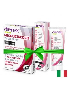Промо пакет кръвообращение - Drenax® Forte с бодлив залист, 30 таблетки + Масажен гел за крака при разширени вени, 150 ml