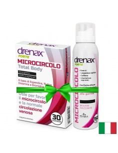 Промо пакет кръвообращение - Drenax® Forte с бодлив залист, 30 таблетки + Спрей-мус срещу умора и тежест в краката, 150 ml