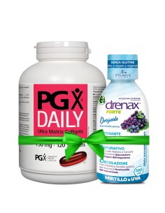 Промо пакет "Стройна фигура" - PGX® Daily Ultra Matrix 750 mg x 120 капсули + Диуретична формула Drenax Forte 300 ml, 10 дози - По здравно направление