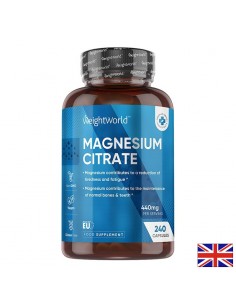 Магнезий цитрат 222 mg – Мускули, енергия и сърце, 240 капсули - Магнезий