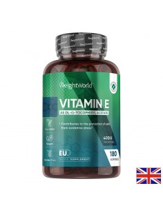 Витамин E 400 IU / 268 mg – Антиоксидантна защита и сърдечно здраве, 180 капсули