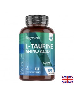 L-Таурин 500 mg – Енергия, издръжливост и сърдечно здраве, 180 капсули