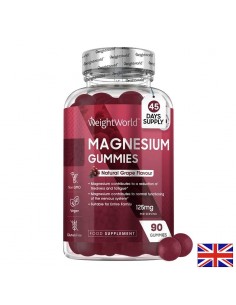 Магнезий цитрат 125 mg – Мускули, енергия и сърце, 90 желирани таблетки