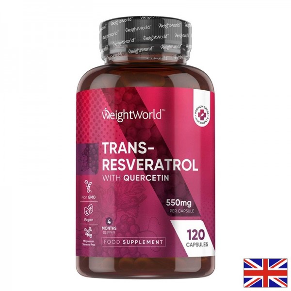 Транс-ресвератрол 500 mg + Кверцетин...