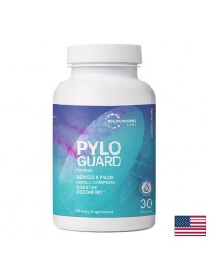 Пробиотик Limosilactobacillus reuteri – Срещу хеликобактер и за стомашен комфорт, PyloGuard™, 200 mg, 30 капсули - Подут корем, газове, метеоризъм