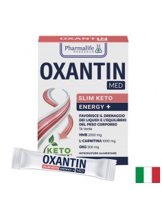HMB 2000 mg + L-Карнитин 1000 mg + Зелен чай – Контрол на теглото и кето баланс, Oxantin Med Slim Keto Energy+, 15 сашета - Аминокиселини