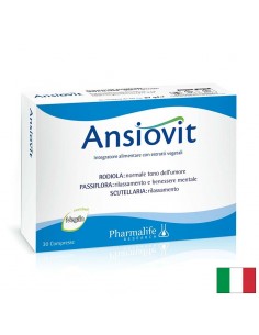 Пасифлора + Златен корен + Скутелария – При стрес и напрежение, Ansiovit, 30 таблетки - Таблетки