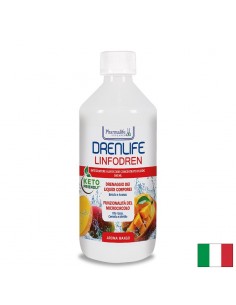 Брезови листа 1800 mg + Готу кола + Бромелаин – Лимфен дренаж и отоци, Drenlife Linfodren, 500 ml - Течни
