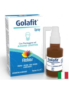 Golafit – Успокояващ спрей за гърло с прополис и етерични масла, 15 ml