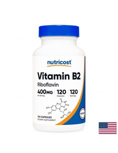 Витамин B2 (рибофлавин) – Енергия и метаболизъм, 400 mg, 120 капсули - Капсули