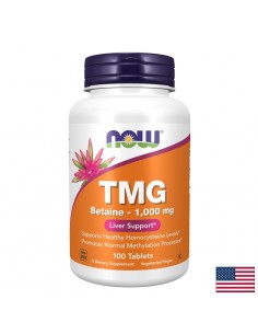 Триметилглицин (TMG) – Поддържа здравословни нива на хомоцистеин и сърдечно здраве, 1000 mg, 100 таблетки - Сърдечно-съдова система
