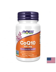 Коензим Q10 100 mg + Глог 400 mg – Поддържа сърцето и нормалното кръвно налягане, 30 капсули - Сърдечно-съдова система