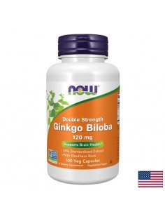 Гинко билоба 120 mg + Сибирски женшен 250 mg – За памет, концентрация и добро кръвообращение, 100 капсули - Сърдечно-съдова система
