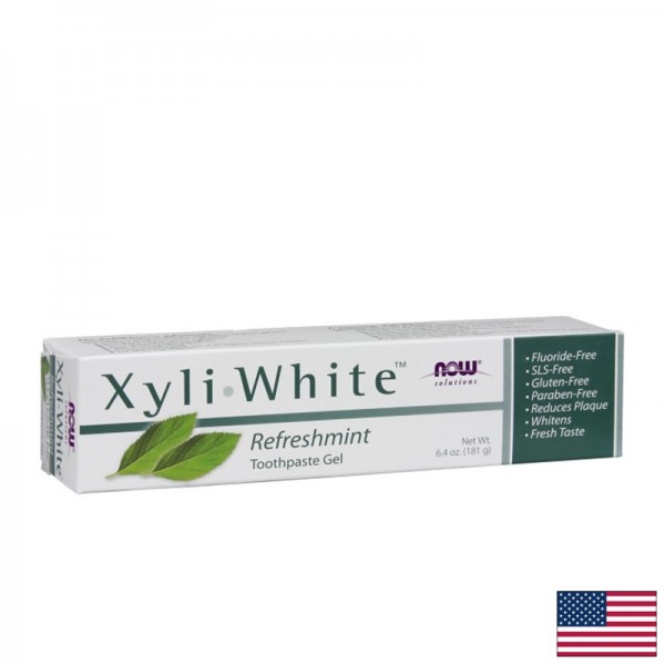 Паста за зъби без флуор с избелващ...